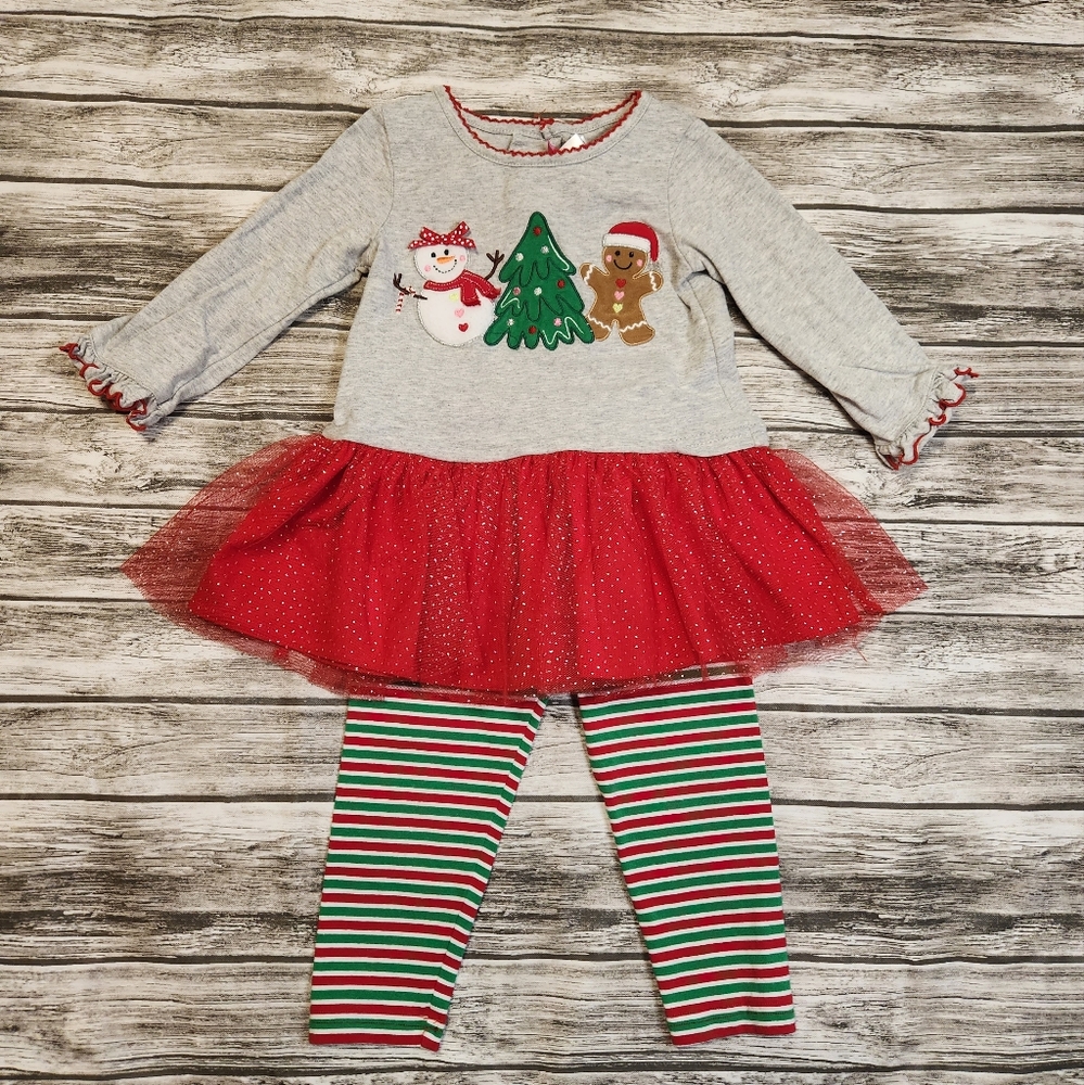 Good lad christmas tutu top with matching leggings
